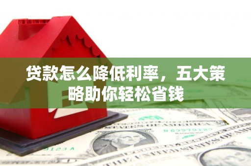 琼海贷款怎么降低利率，五大策略助你轻松省钱