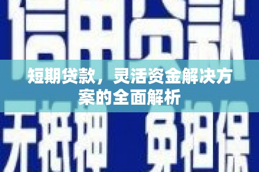 琼海短期贷款，灵活资金解决方案的全面解析