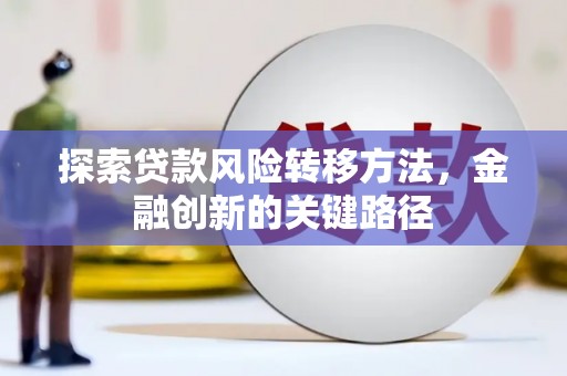 琼海探索贷款风险转移方法，金融创新的关键路径