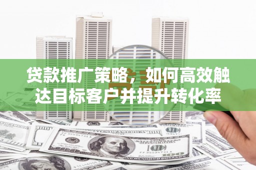 琼海贷款推广策略，如何高效触达目标客户并提升转化率