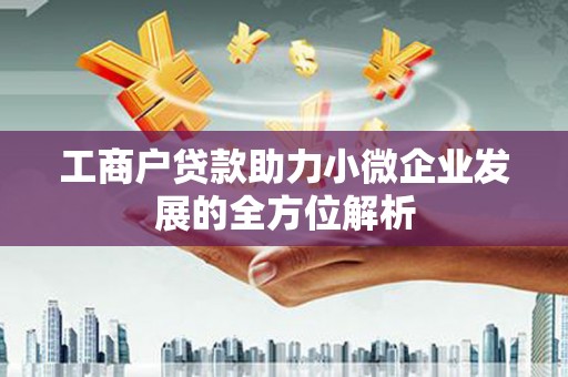 琼海工商户贷款助力小微企业发展的全方位解析