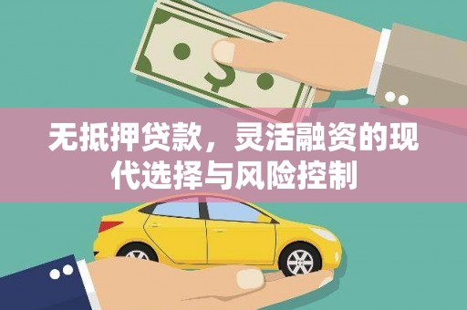 琼海无抵押贷款，灵活融资的现代选择与风险控制