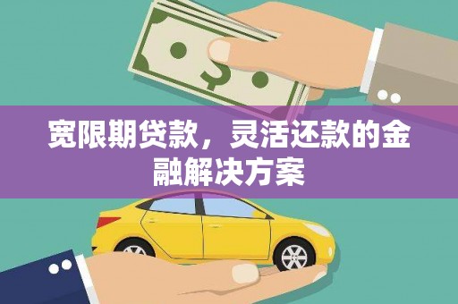 琼海宽限期贷款，灵活还款的金融解决方案