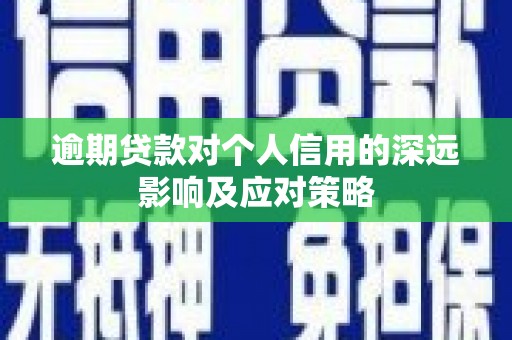 琼海逾期贷款对个人信用的深远影响及应对策略
