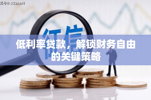 琼海低利率贷款，解锁财务自由的关键策略