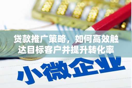 琼海贷款推广策略，如何高效触达目标客户并提升转化率
