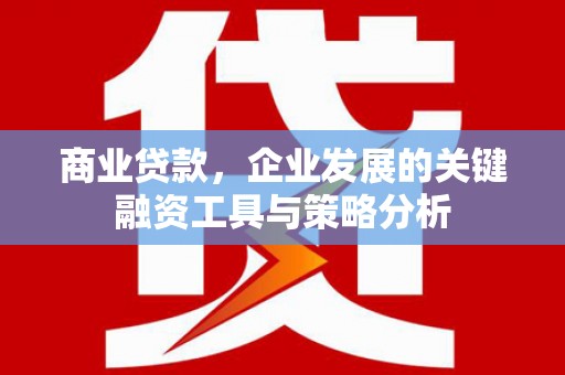 琼海商业贷款，企业发展的关键融资工具与策略分析