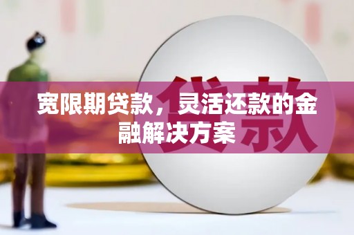 琼海宽限期贷款，灵活还款的金融解决方案