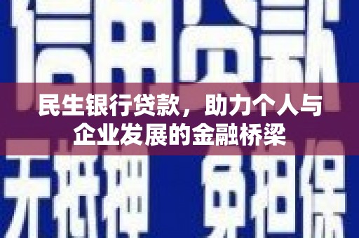 琼海民生银行贷款，助力个人与企业发展的金融桥梁