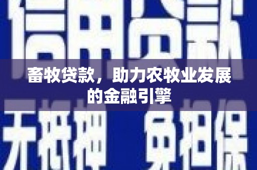 琼海畜牧贷款，助力农牧业发展的金融引擎