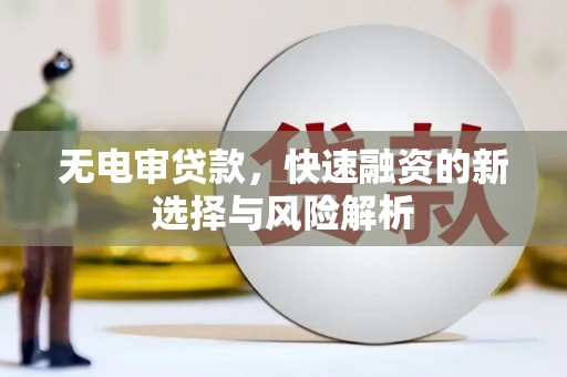 琼海无电审贷款，快速融资的新选择与风险解析