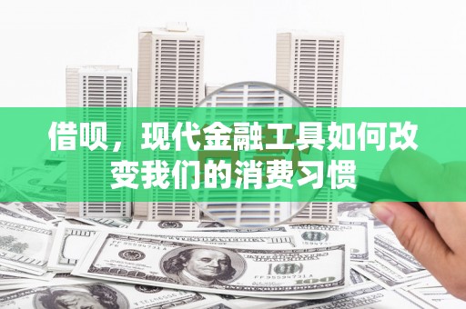 琼海借呗，现代金融工具如何改变我们的消费习惯