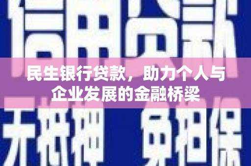 琼海民生银行贷款，助力个人与企业发展的金融桥梁