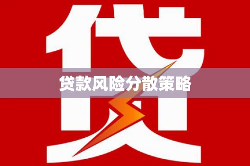 琼海贷款风险分散策略
