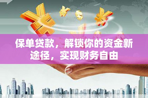 琼海保单贷款，解锁你的资金新途径，实现财务自由
