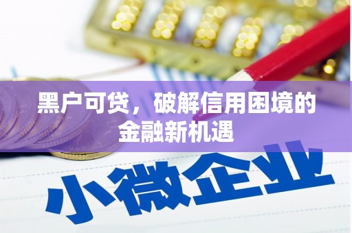 琼海黑户可贷，破解信用困境的金融新机遇