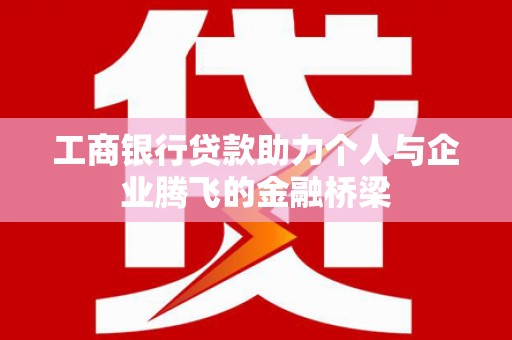 琼海工商银行贷款助力个人与企业腾飞的金融桥梁